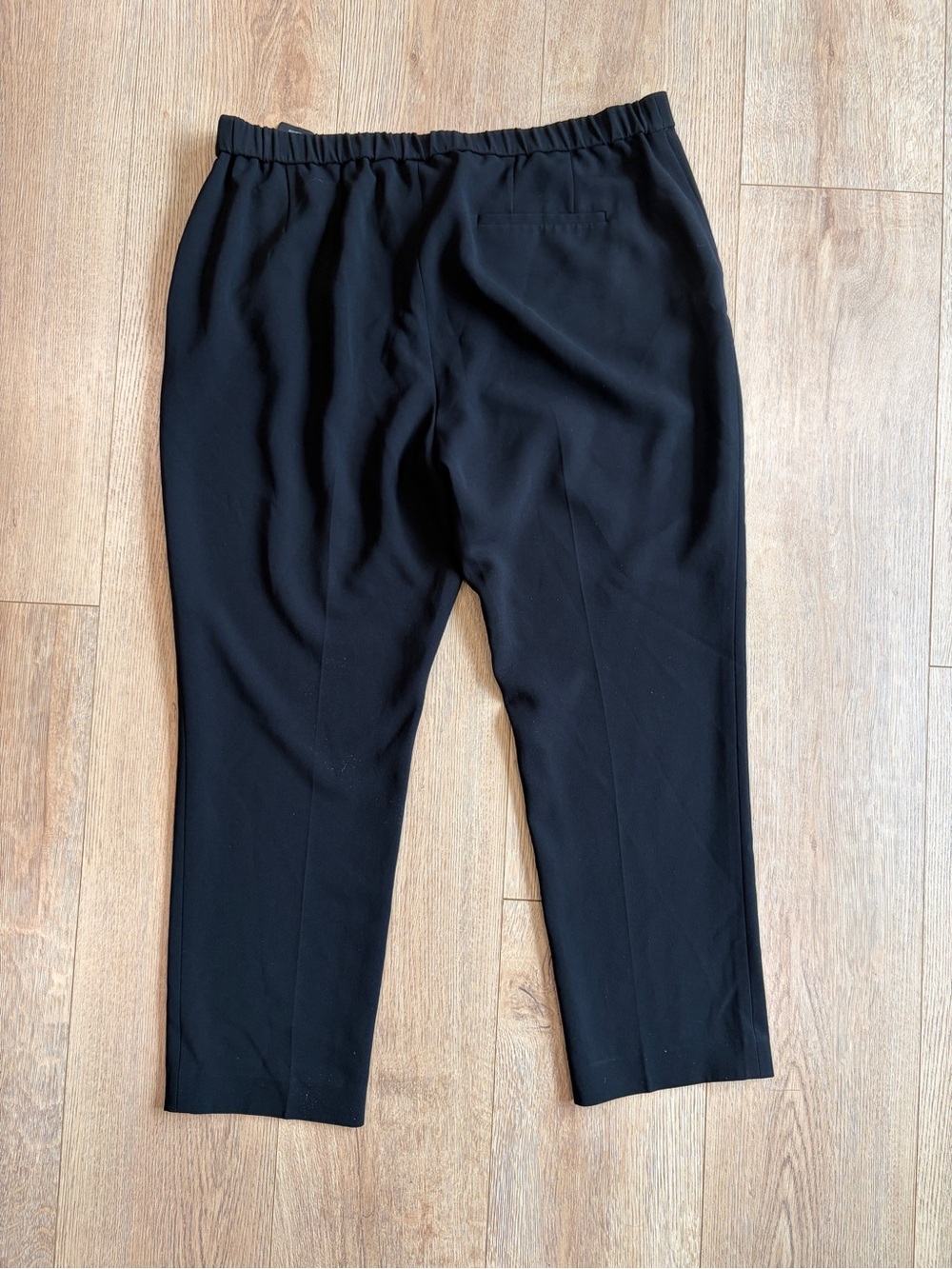 Theory Black Cropped Straight Leg Dress Pants Size 14 - Picture 3 of 6